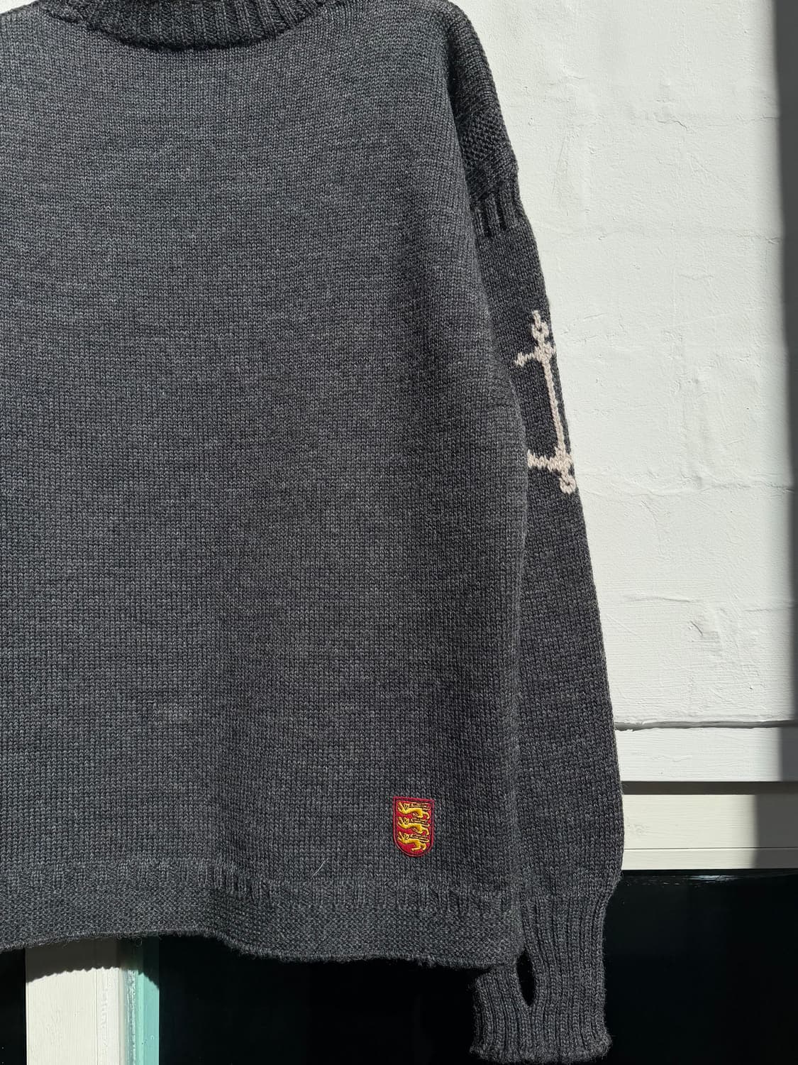 Guernsey Woollens 건지 울른스 차콜 니트 스웨터 40 상품이미지2