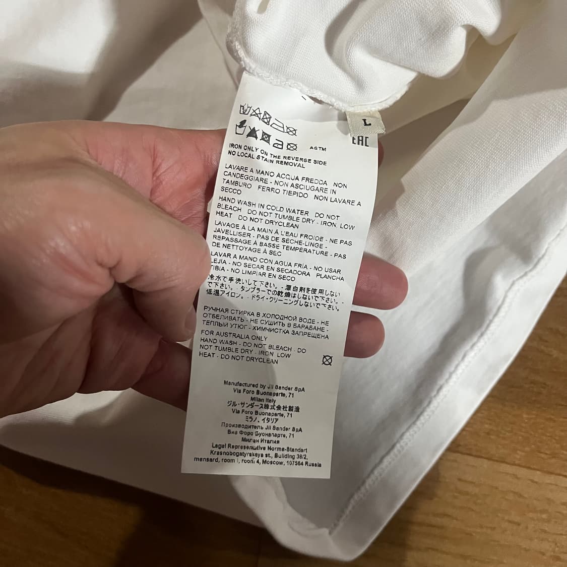 [110] 질샌더 신형 빅로고 오버핏 반팔티 상품이미지10