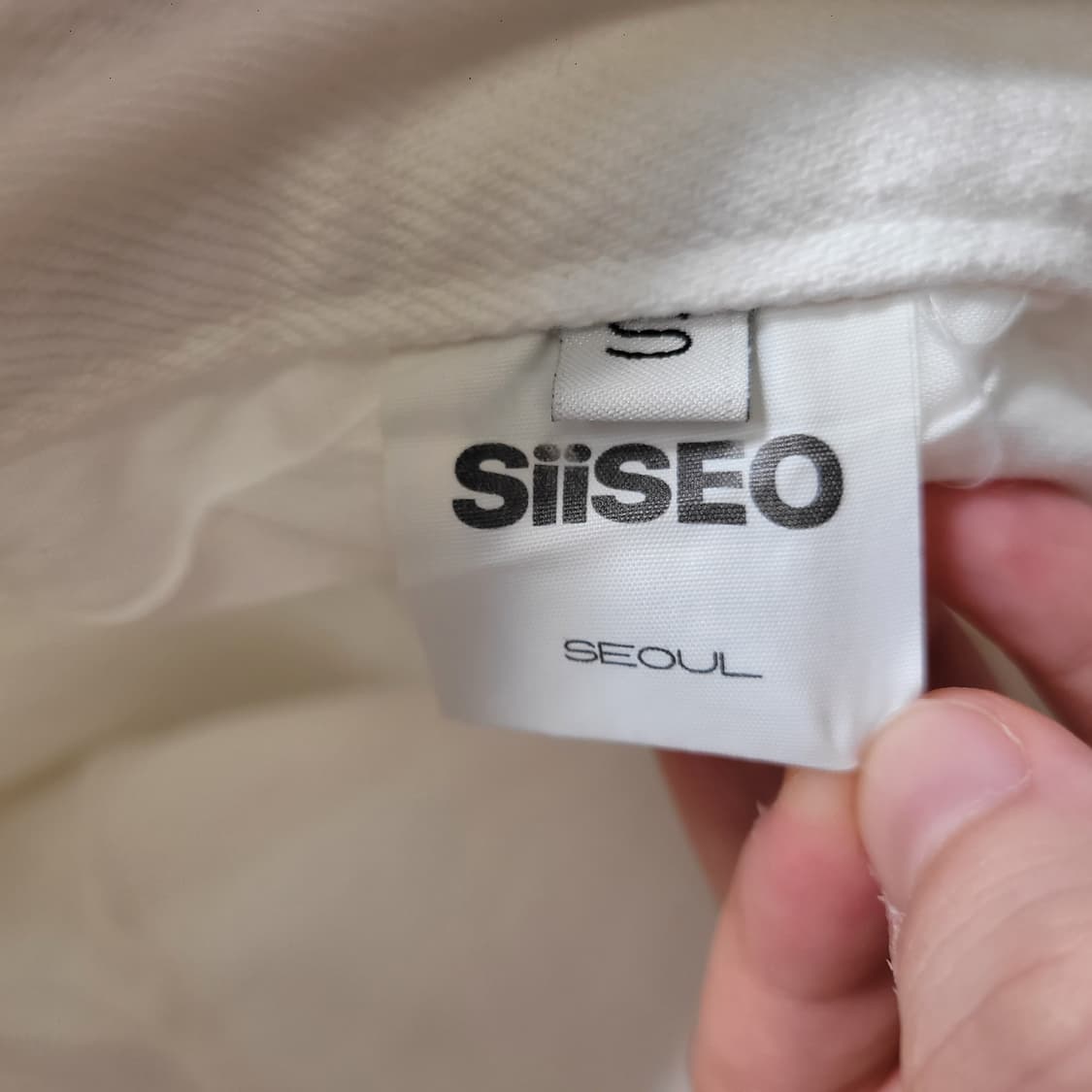siiseo 화이트 와이드 팬츠 상품이미지3