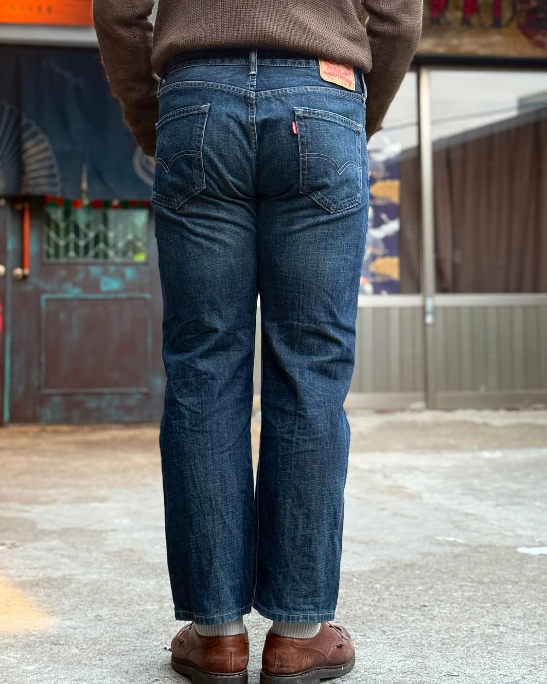 리바이스 505 레귤러핏 데님 팬츠 34 상품이미지9