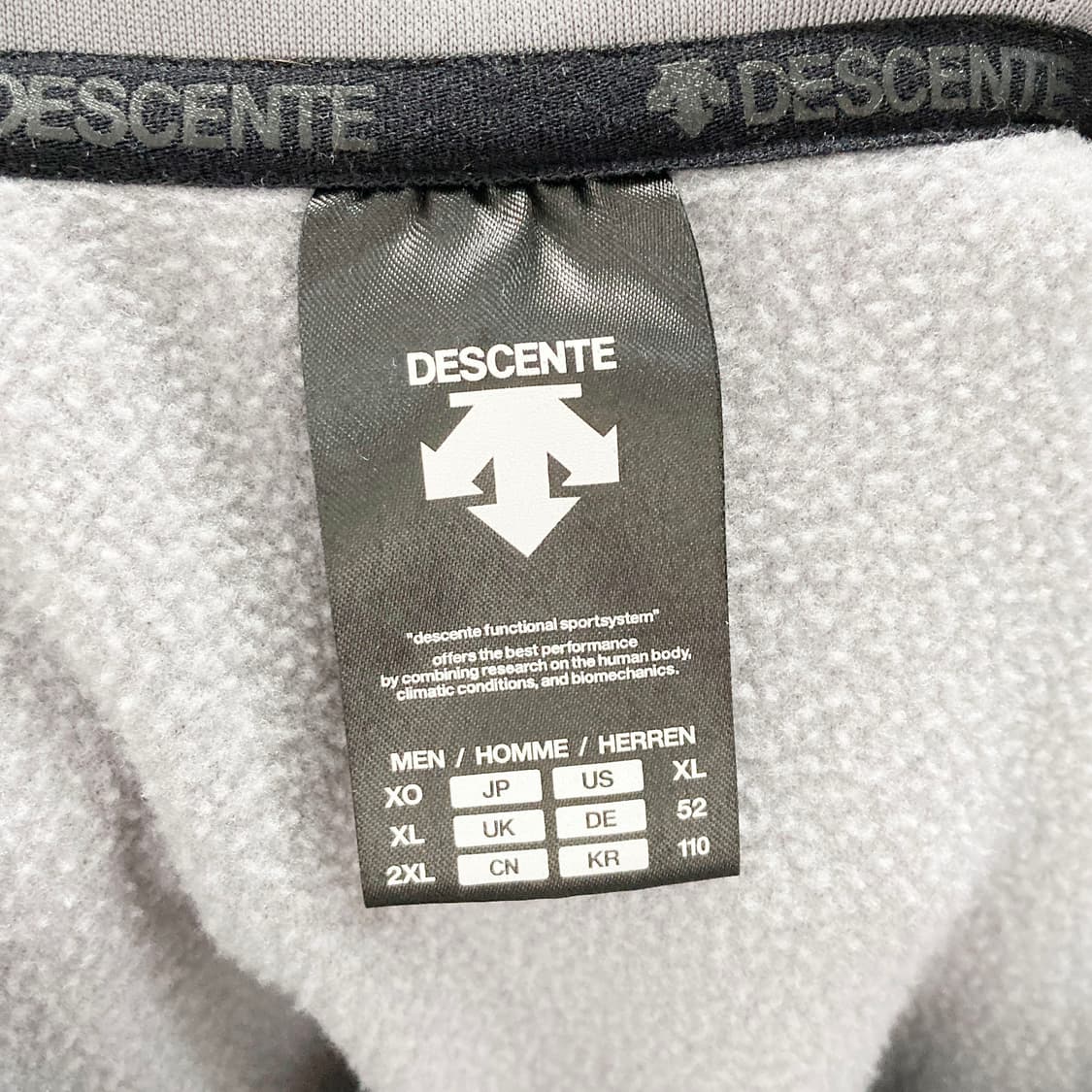 데상트 2023 남성캐주얼 기모후드 110  상품이미지4