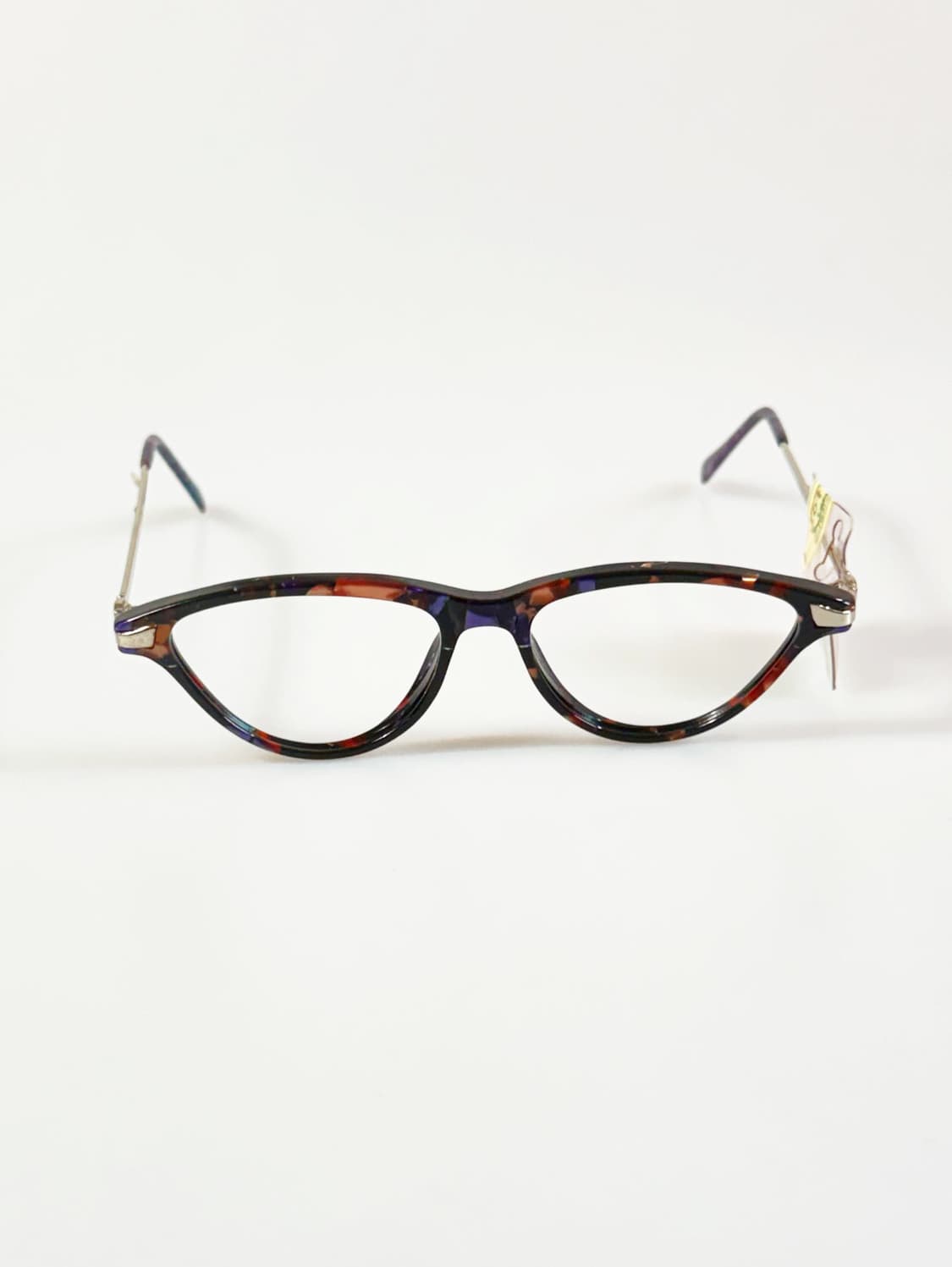 90s SEVA SCHAN 캣아이 뿔테 마블 빈티지 안경 상품이미지2