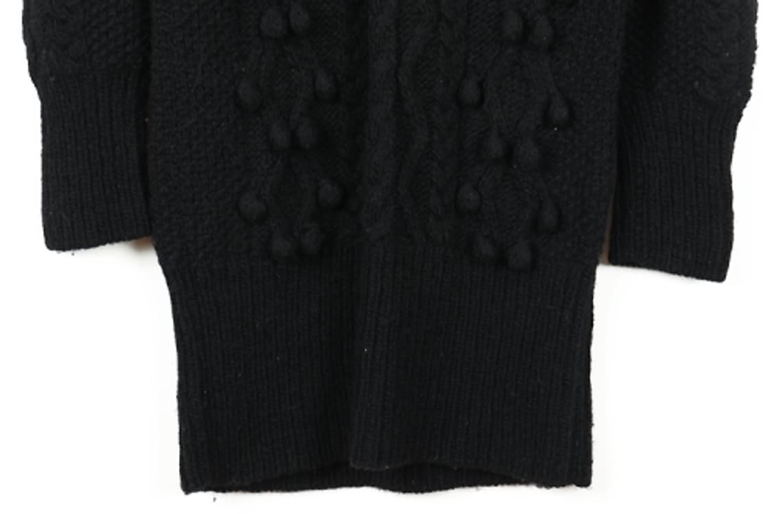 B CLUB 니트원피스 폼폼니트원피스 케이블니트원피스 상품이미지5