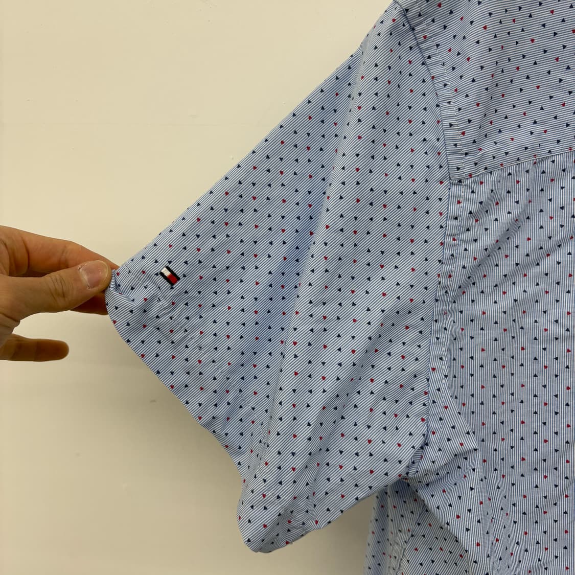 타미힐피거 반팔 셔츠 블루 도트 남XL 상품이미지5