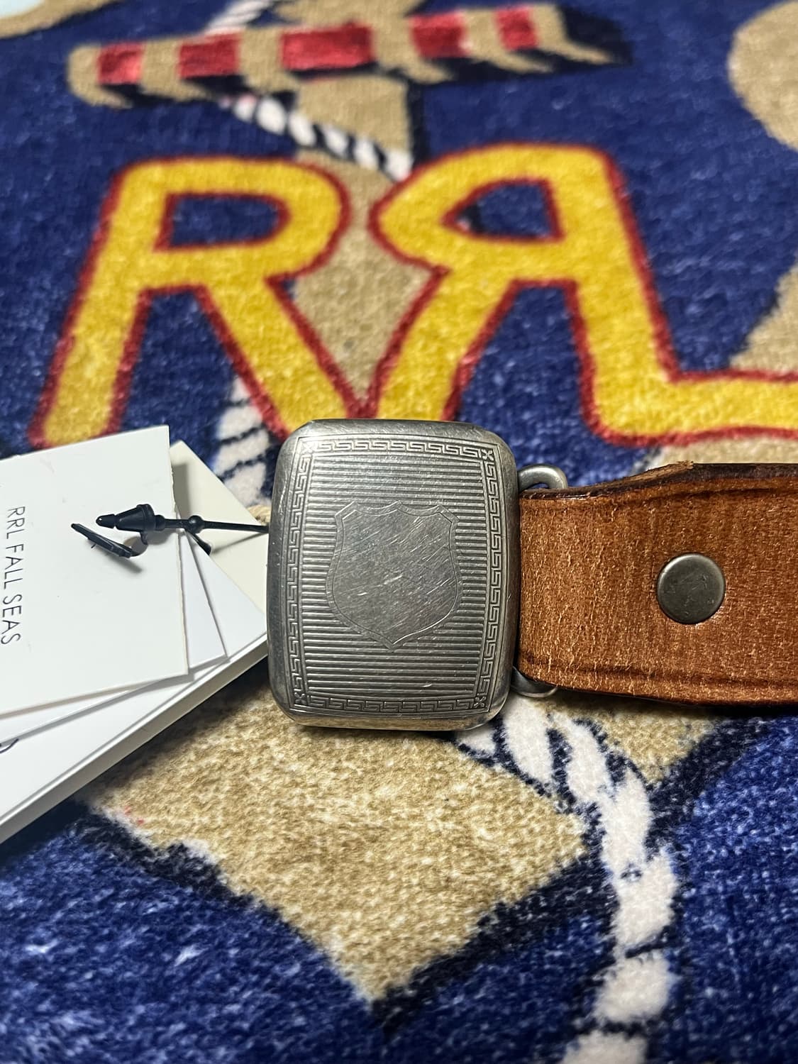 RRL 빈센스 벨트 브라운 상품이미지1