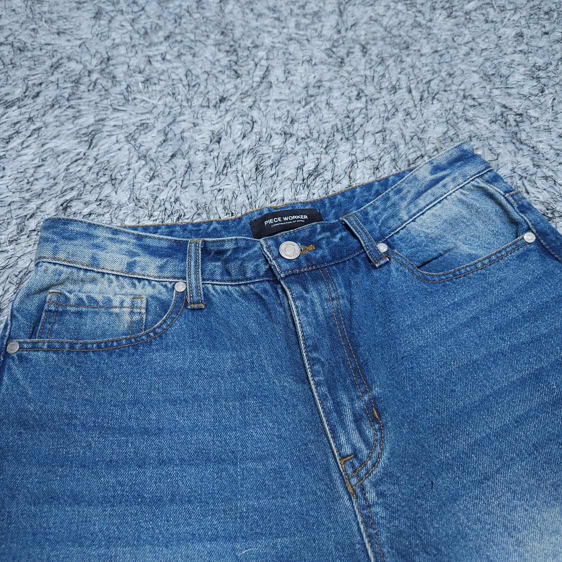 피스워커) 31 남자 와이드팬츠 와이드데님 / 왕눈이샵 상품이미지3