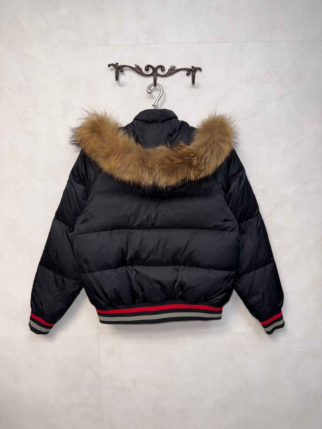 FUBU black duck down raccoon fur hood 패딩 상품이미지2