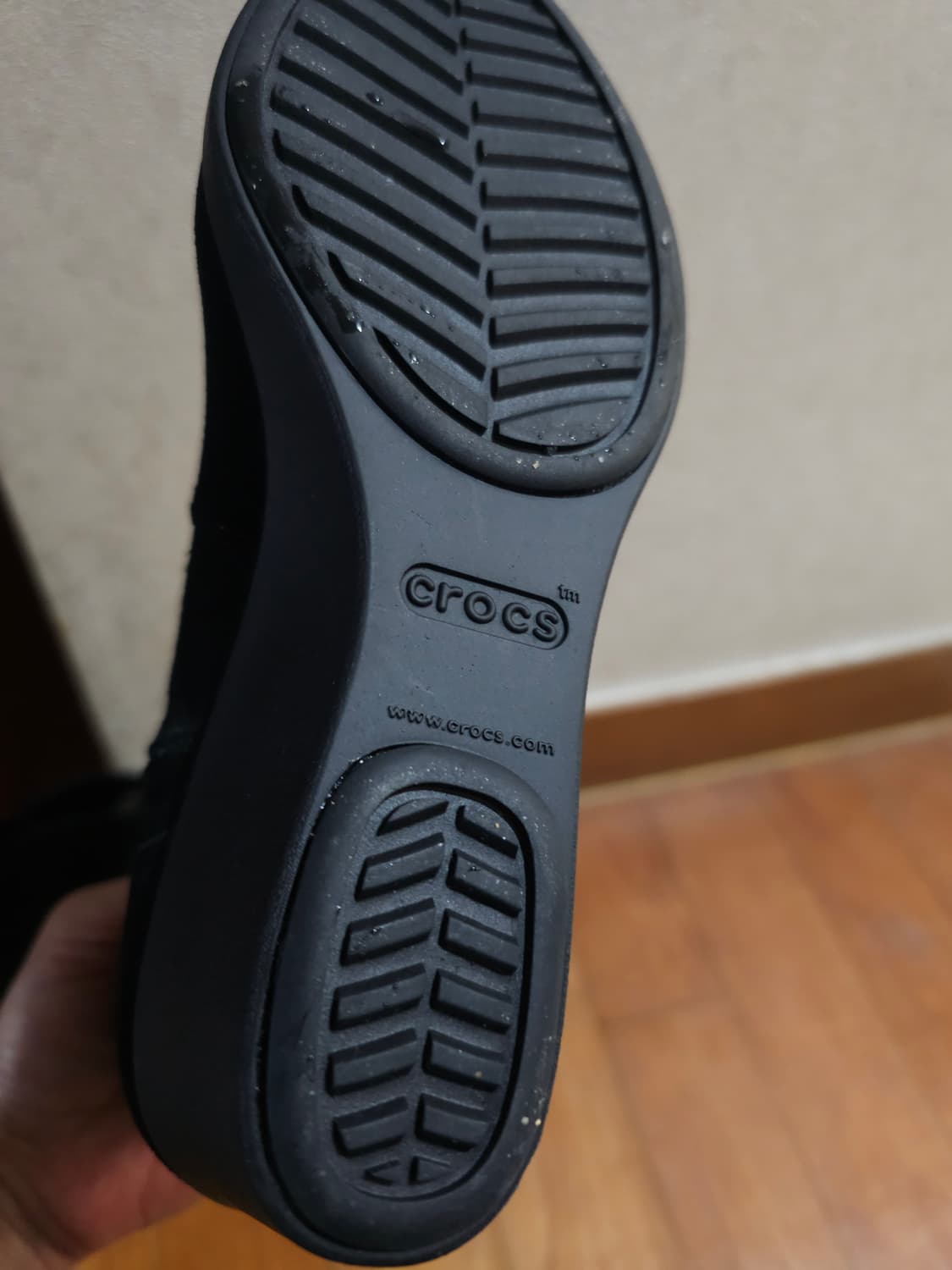 새상품)크록스 스웨이드 웨지힐 앵클부츠 240 상품이미지6