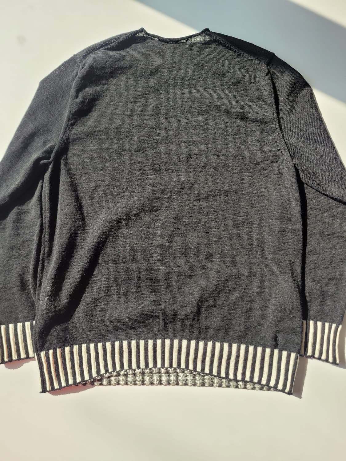 꼼데가르송 옴므 듀 엣지 롤넷 소매 디테일 니트 L 상품이미지5