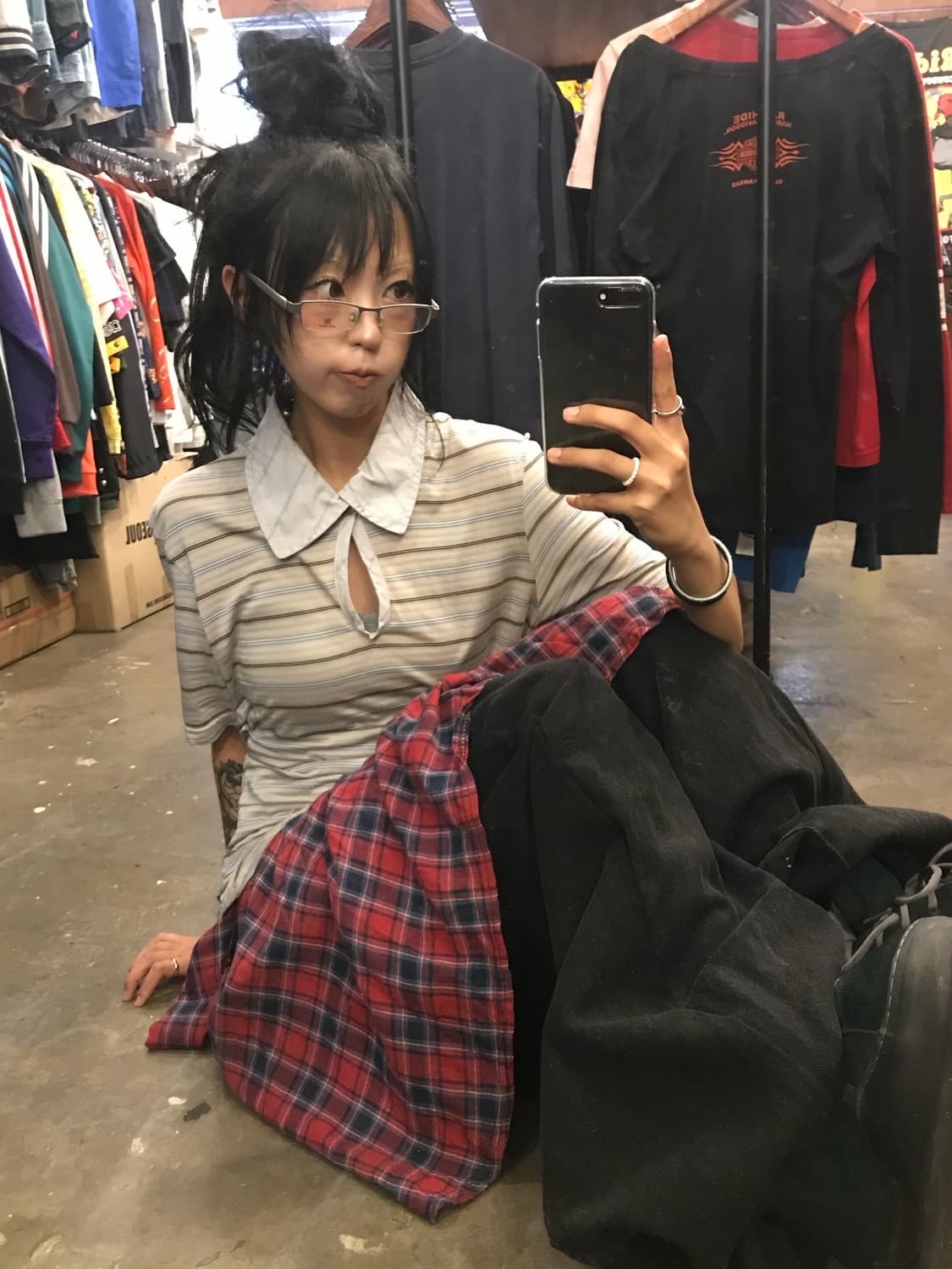 🖤 비비안웨스트우드 오버카라 스트라이프 탑🖤 상품이미지5
