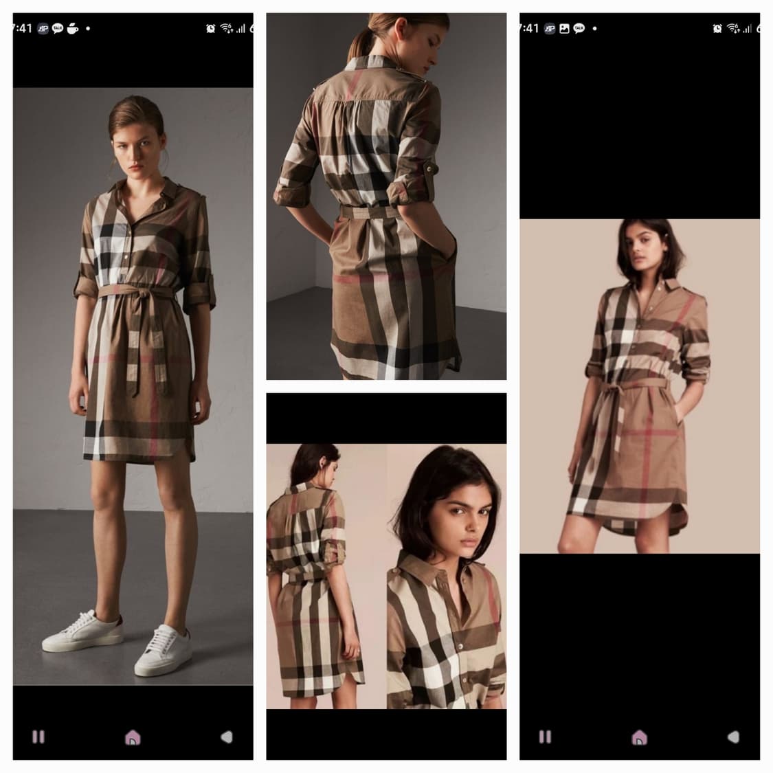👗버버리 체크 셔츠 원피스 상품이미지10
