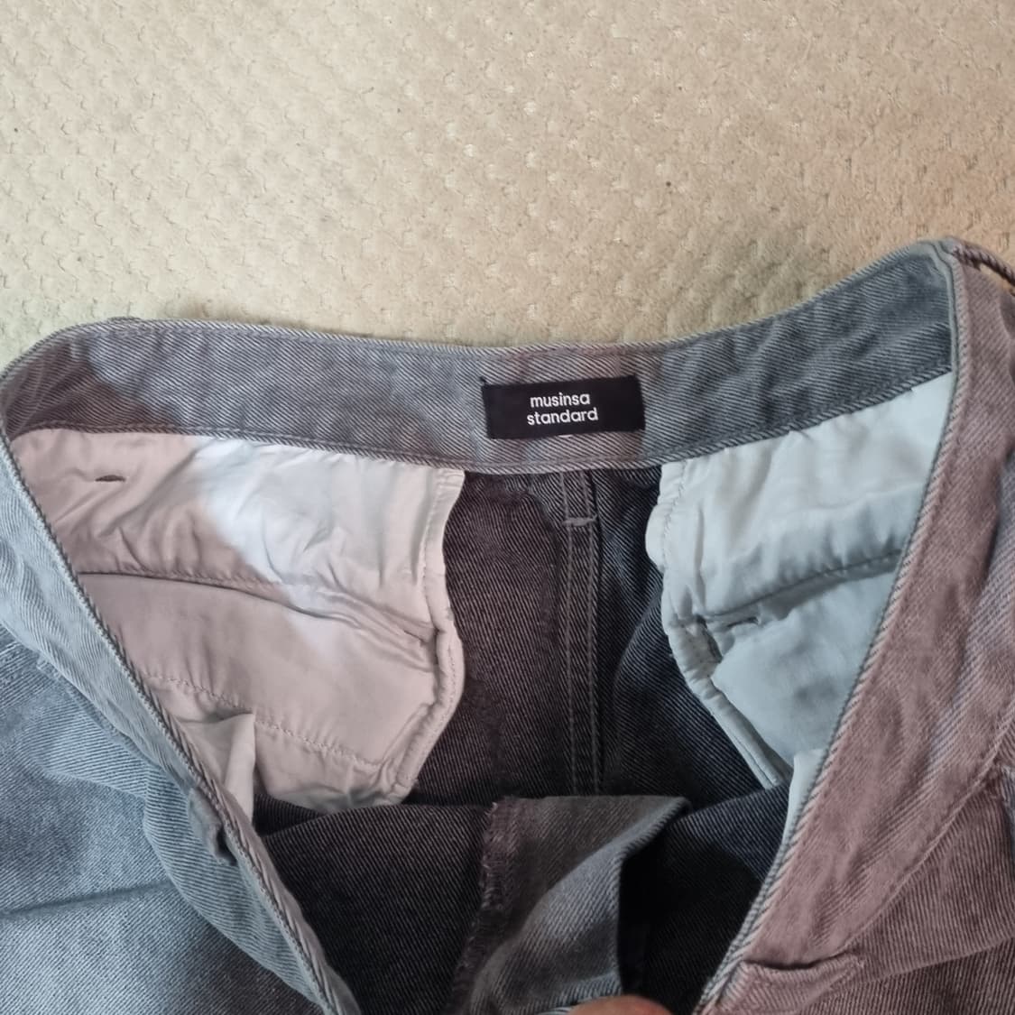 (34인치) 무신사 스탠다드 와이드 청바지 상품이미지3