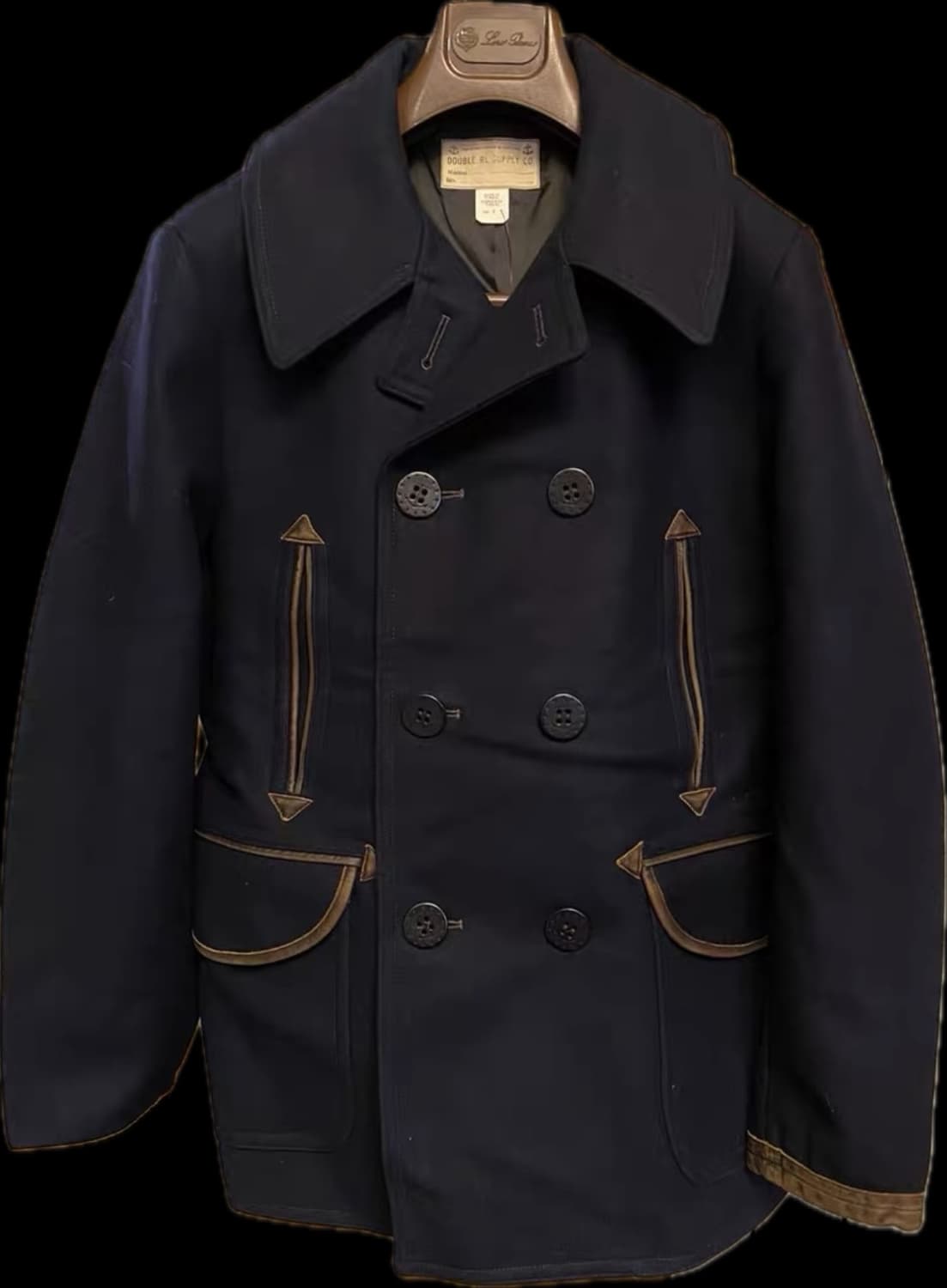 rrl 가죽패치 울피코트 L 상품이미지2