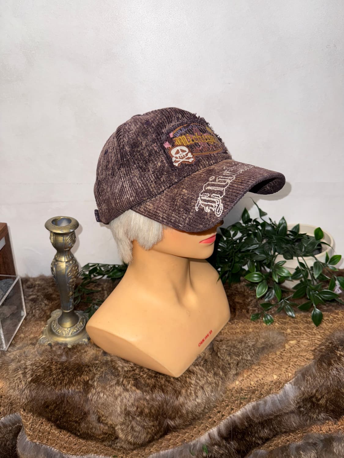 Purple brown michigan corduroy ball cap 상품이미지3