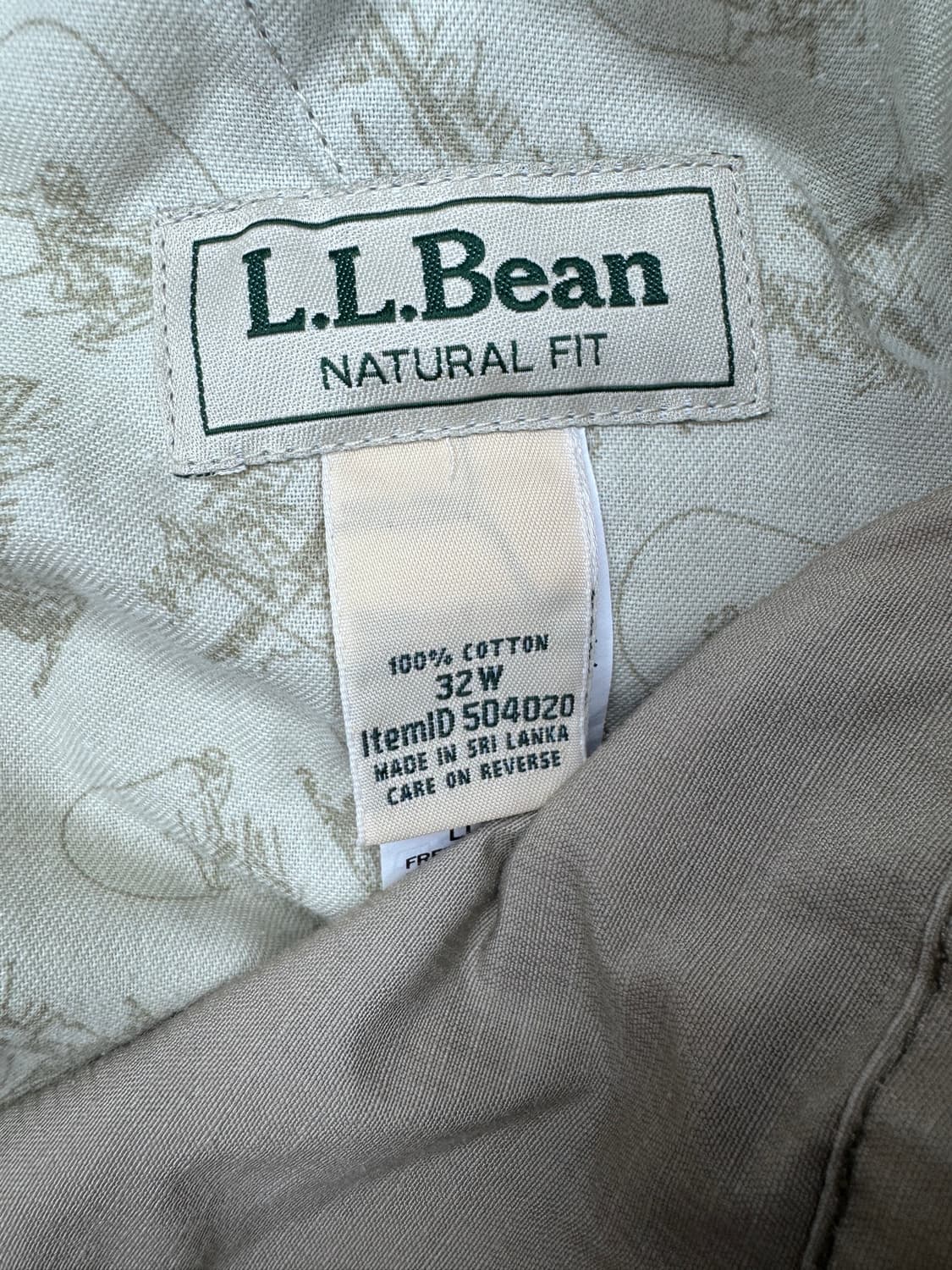 빈티지 엘엘빈 카모 카고쇼츠 LLBEAN CARGO SHORTS 32 상품이미지5