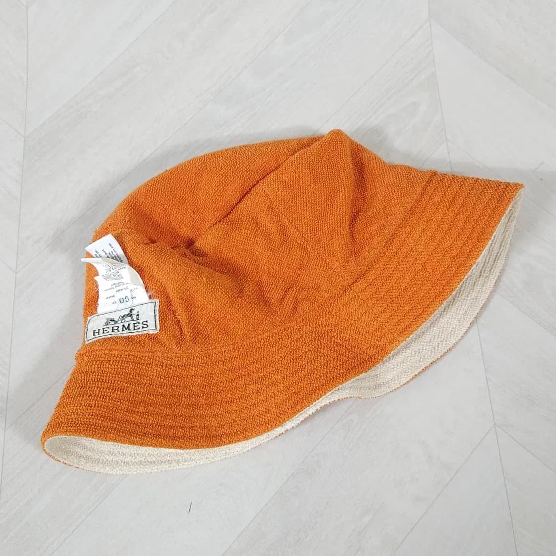 58~60 에르메스 양면 버킷햇 오렌지 리버서블 HERMES 상품이미지2