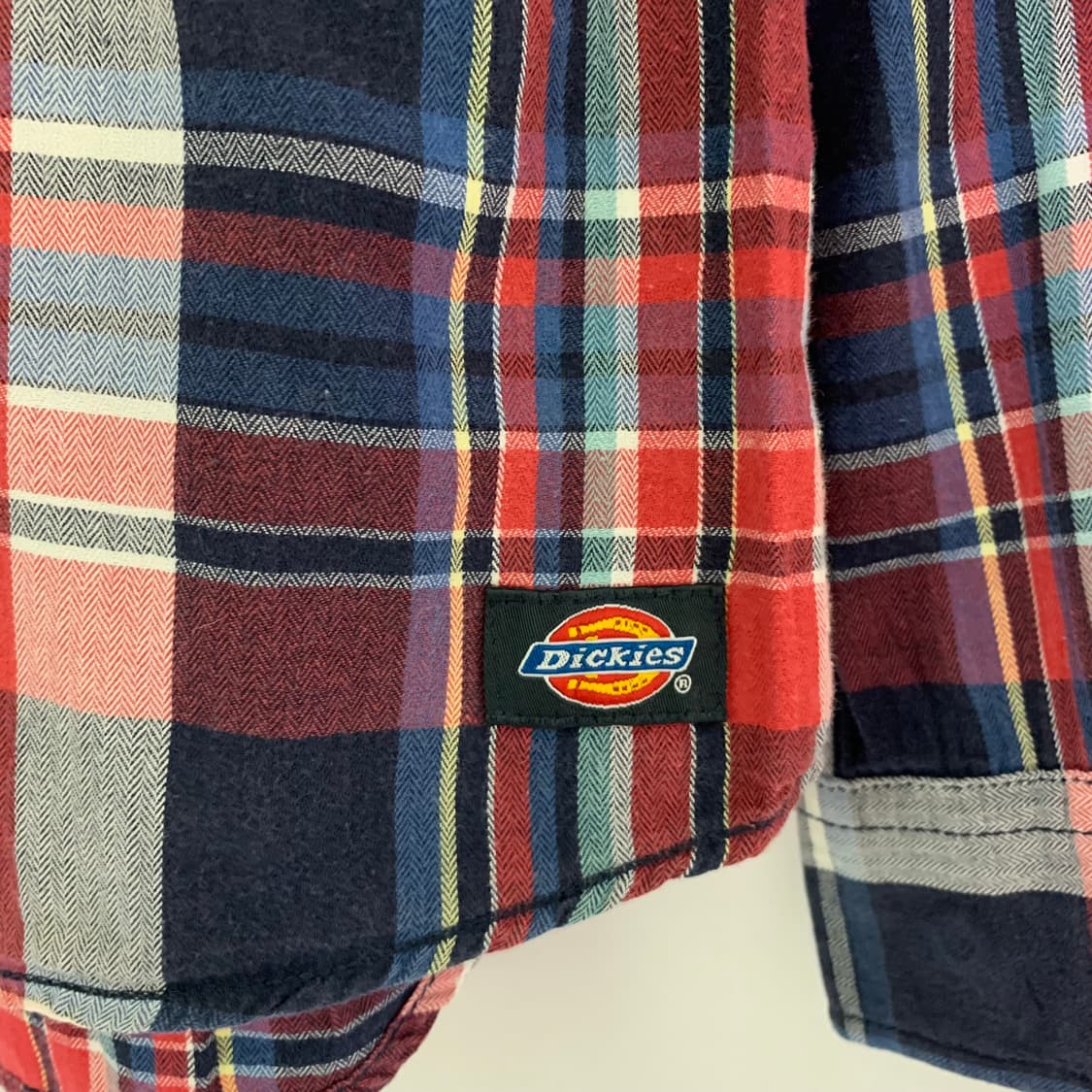 디키즈 빈티지 스냅 버튼 체크 셔츠 남방 M 남녀공용 상품이미지3