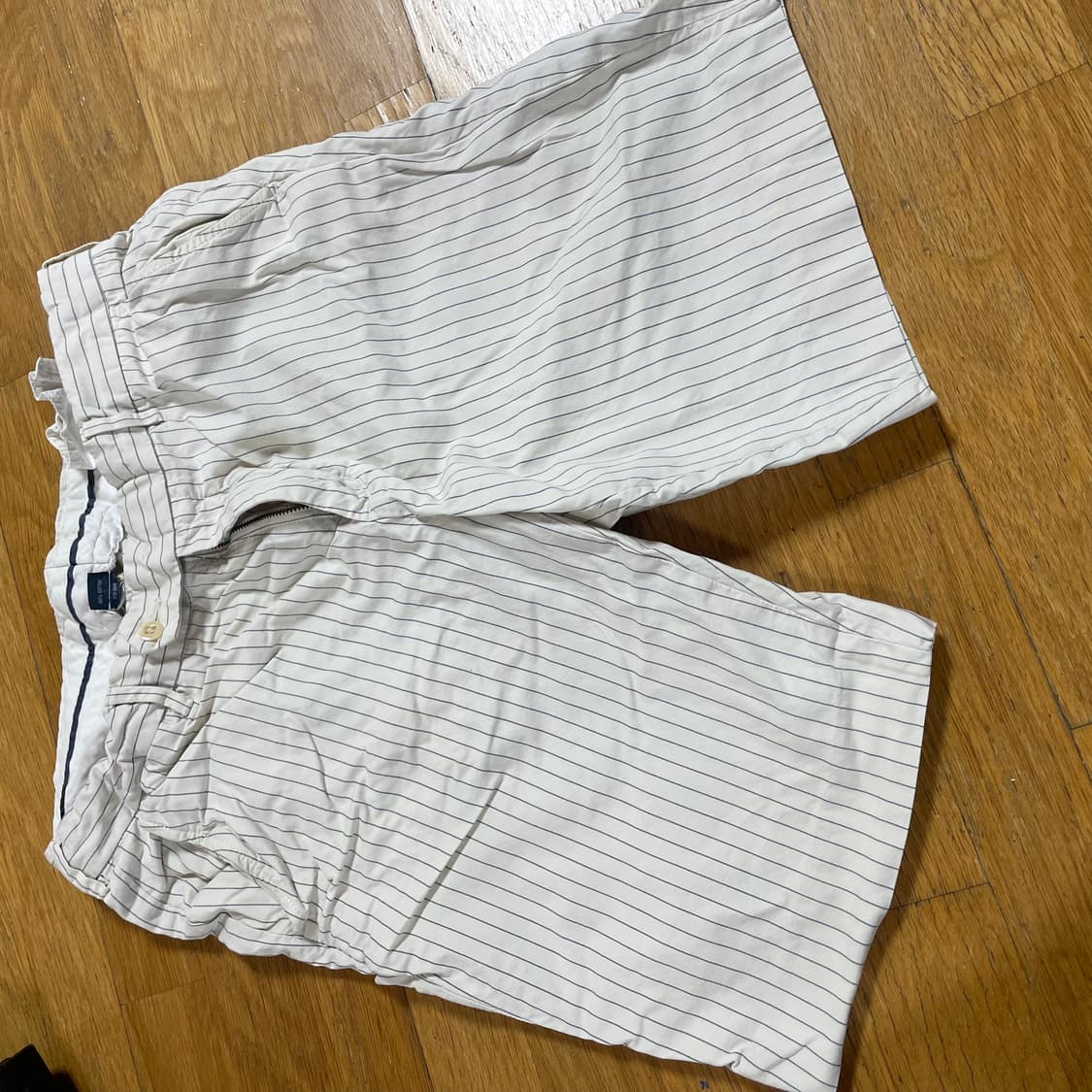 폴로 랄프로엔 세로 스트라이프 반바지 34사이즈 화이트 상품이미지1