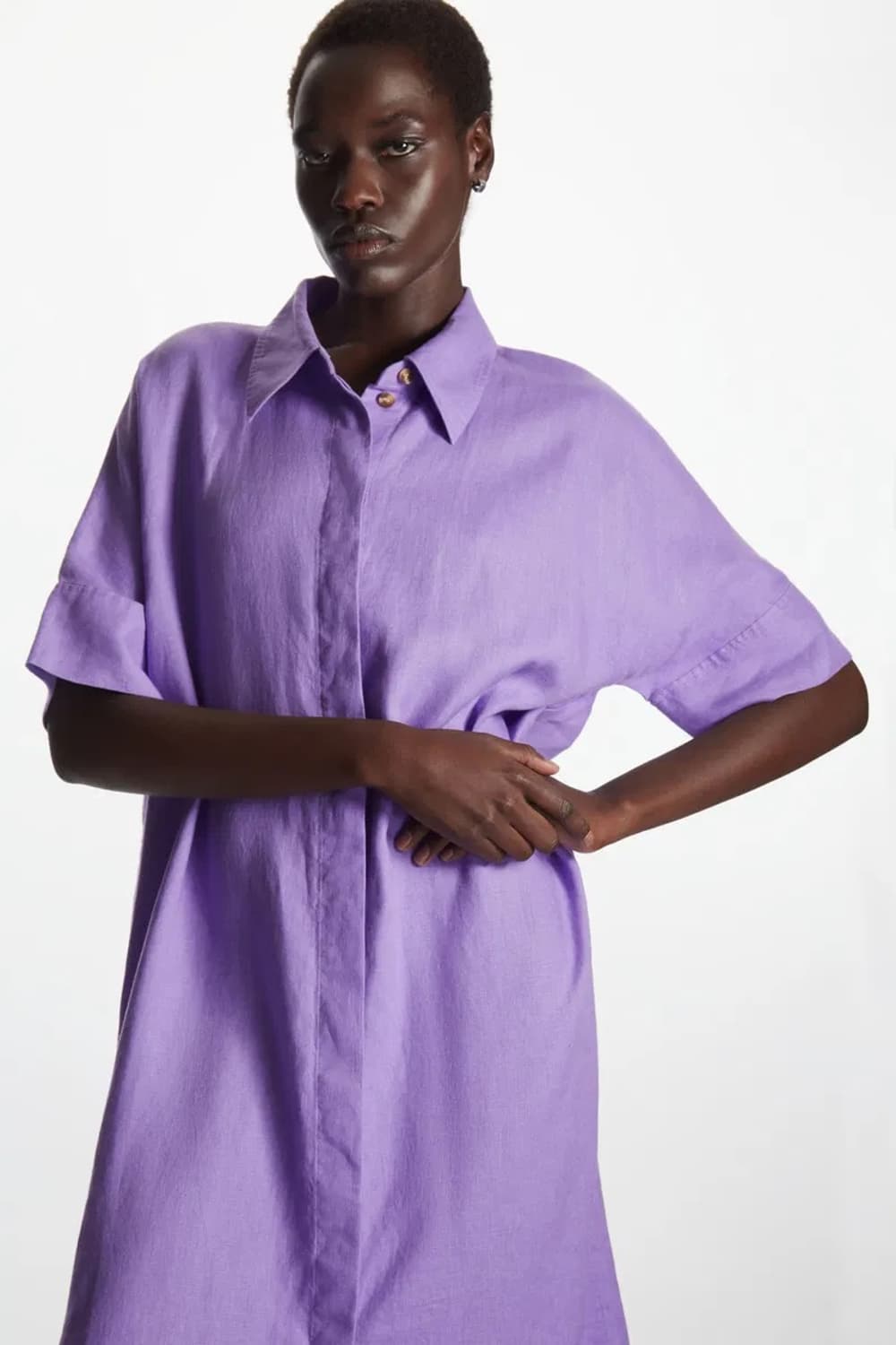 Cos Relaxed Linen Shirt Dress M 상품이미지5