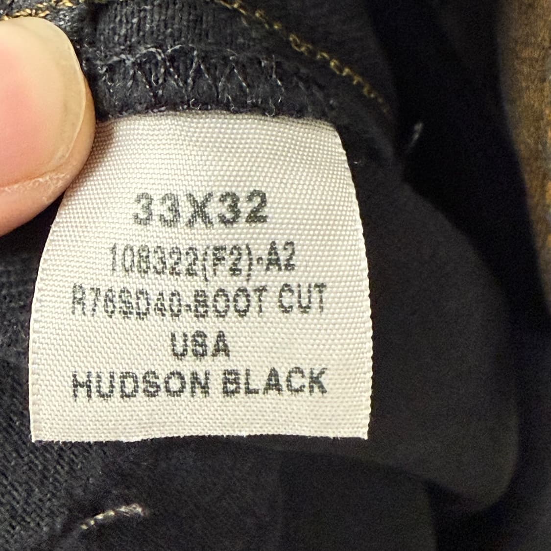 폴로 랄프로렌 흑청 부츠컷750 데님 팬츠 32 상품이미지3