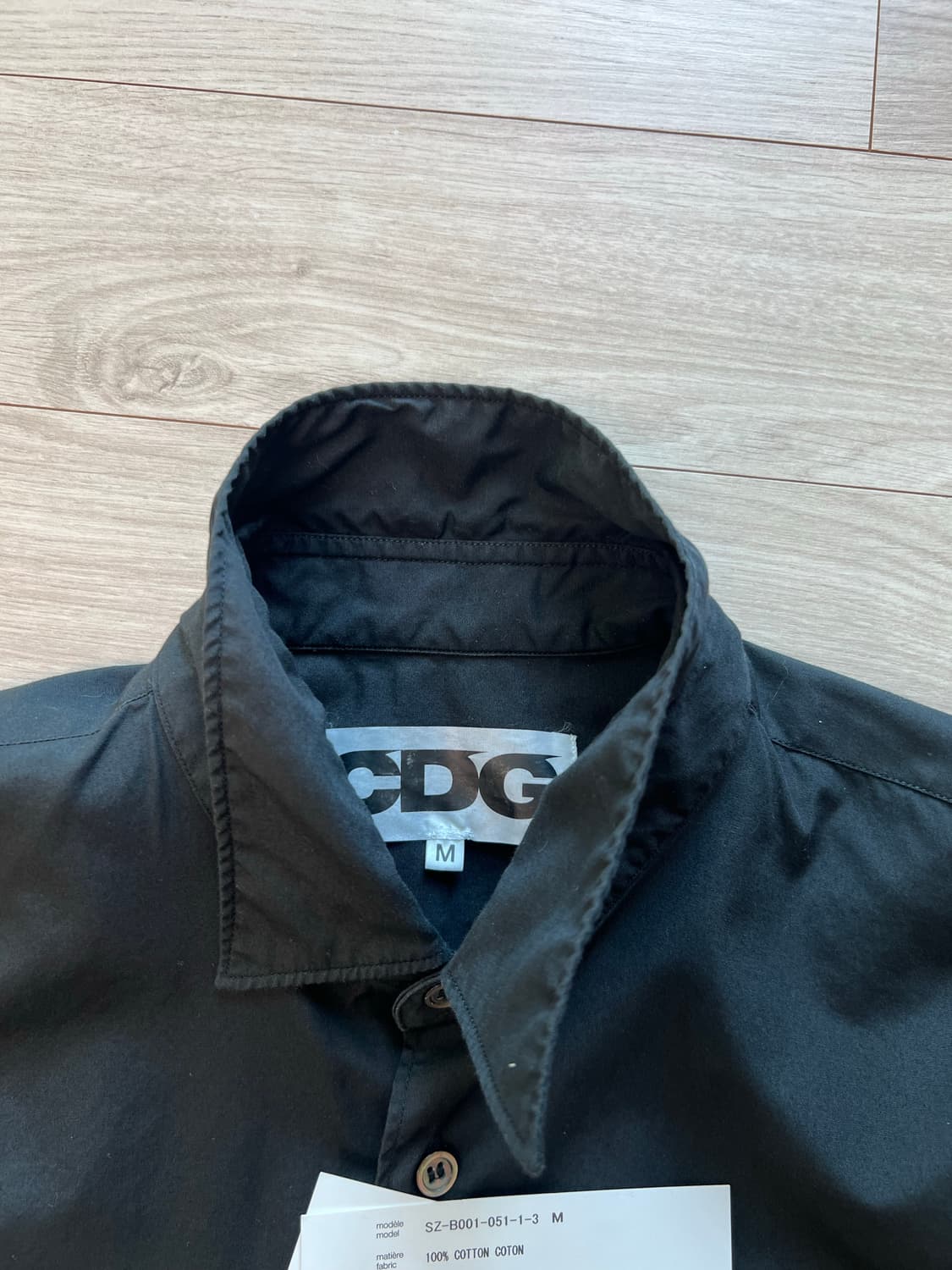 꼼데가르송 / CDG 블랙 코튼 셔츠 / M 상품이미지7