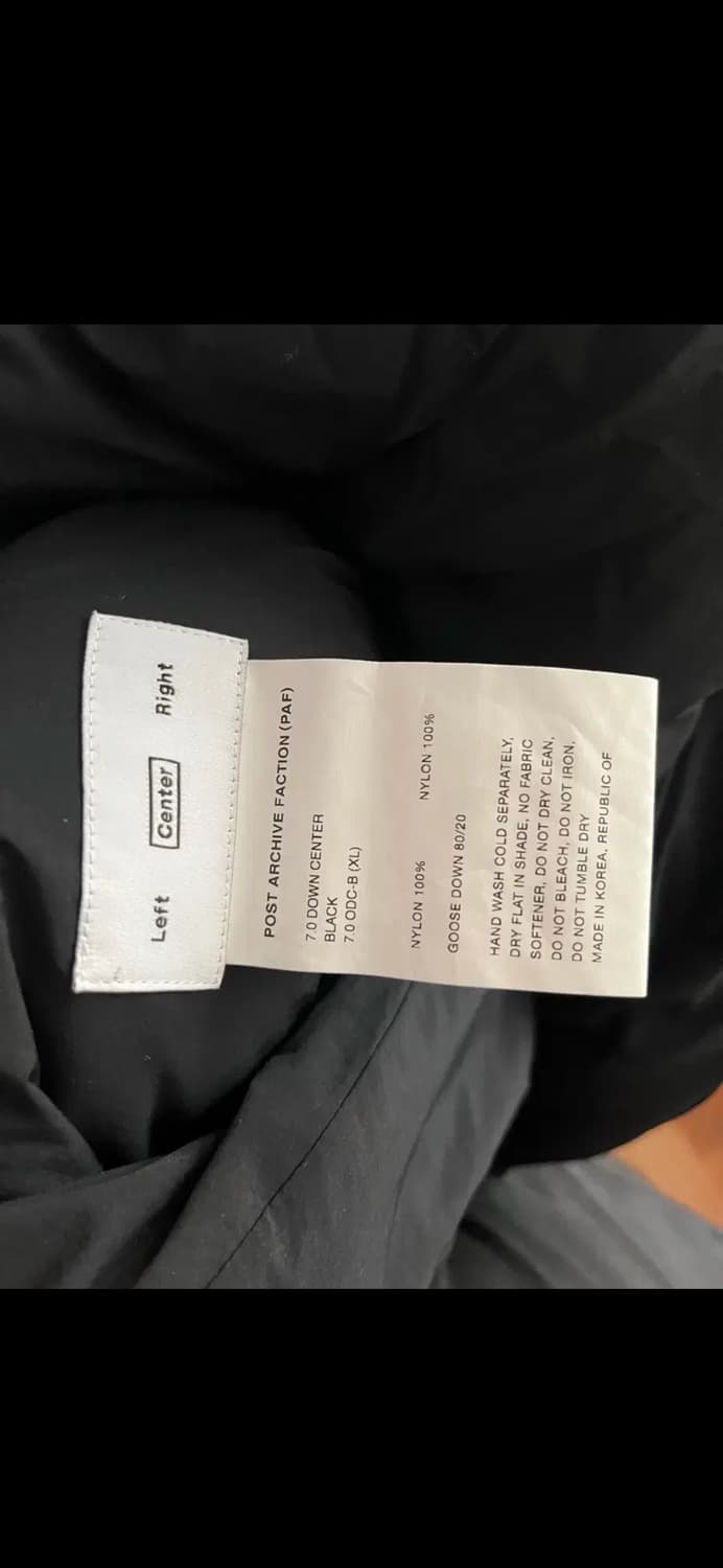 포스트 아카이브 팩션 7.0 Down center XL 상품이미지5