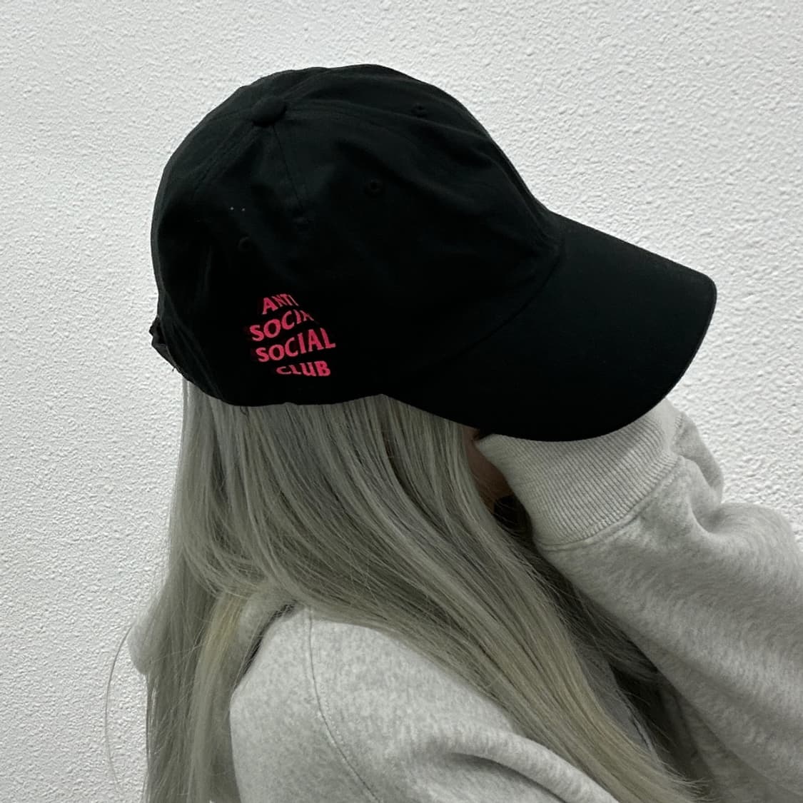 안티소셜클럽 래빗 블랙 볼캡 상품이미지3