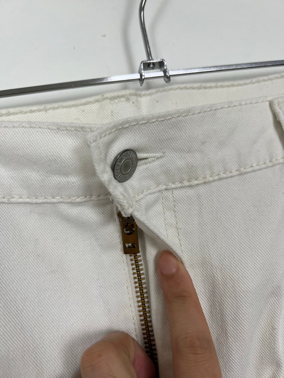 Levis 리바이스 569 화이트 데님 팬츠 상품이미지5