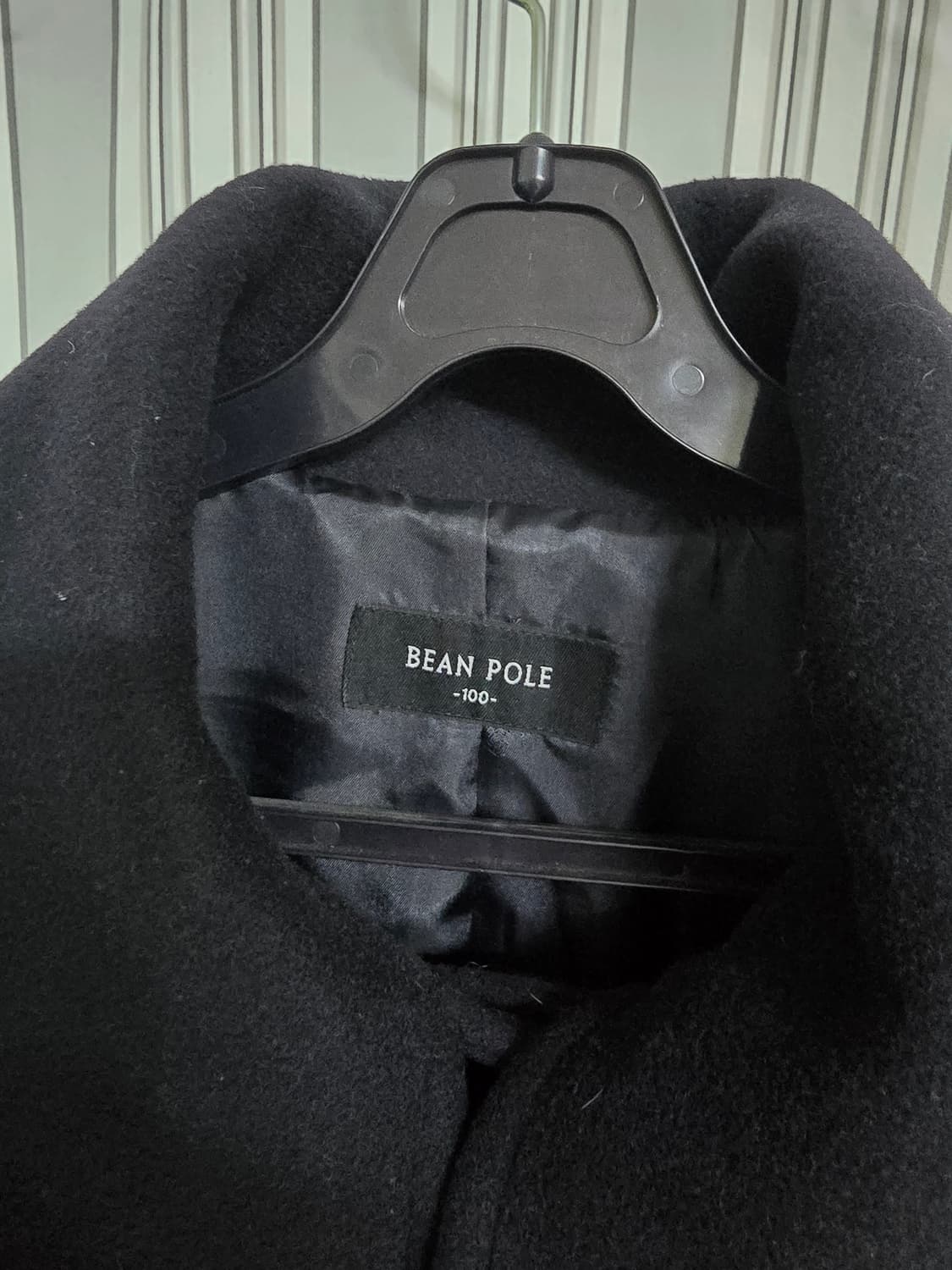 (100) 빈폴 네이비 캐시미어 여성모직 코트 상품이미지5