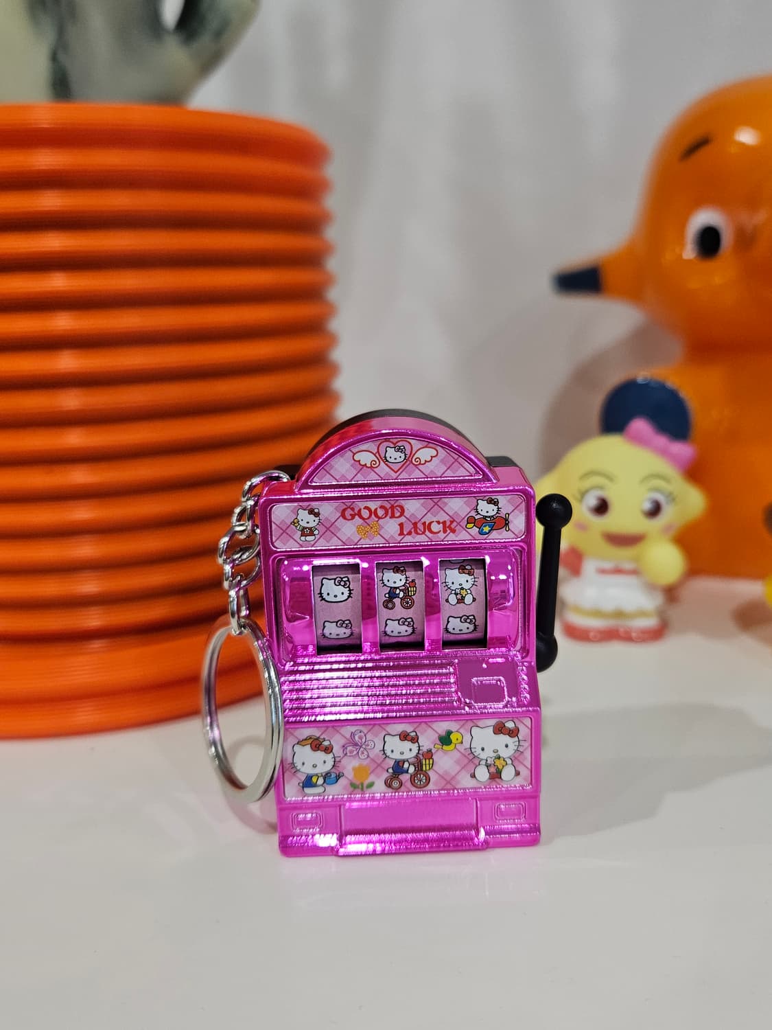 (새상품)키티 파친코 룰렛 키링 상품이미지3