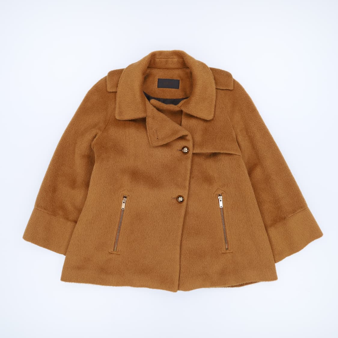 [82-94-160] 시스템 한섬 여성 라마 하프 코트 3896 상품이미지1