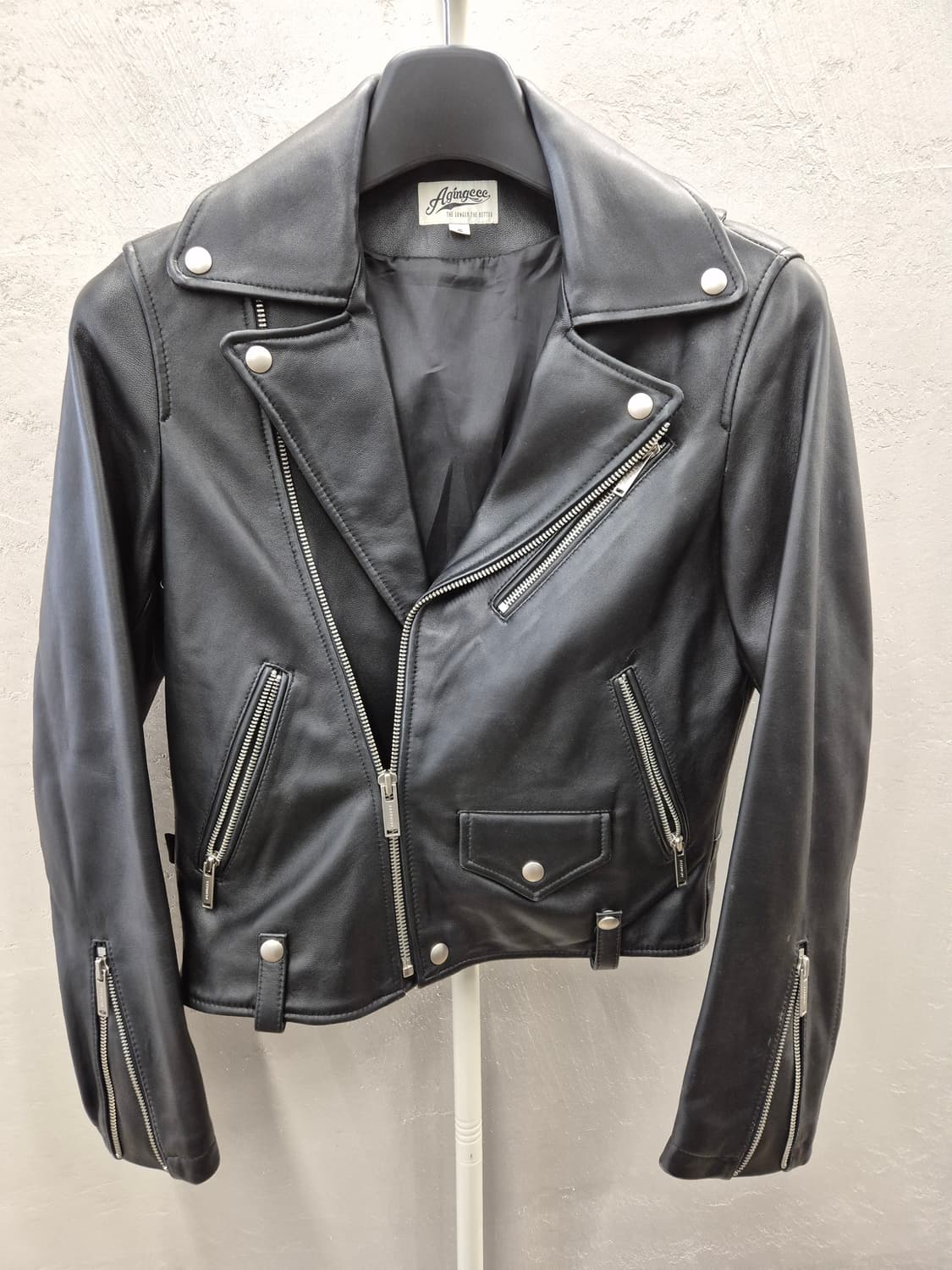 에이징씨 라이더 자켓 S (이탈리안 레더) 상품이미지2