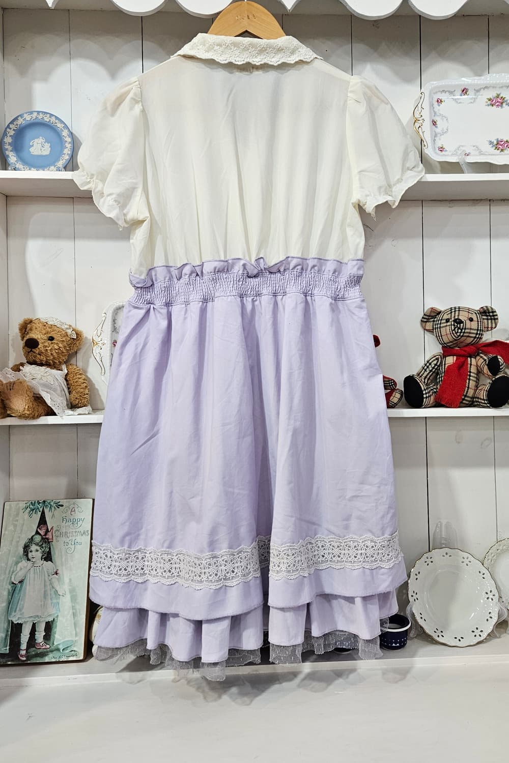 (Axes Femme) 라벤더 레이스 레이어드 원피스 상품이미지6