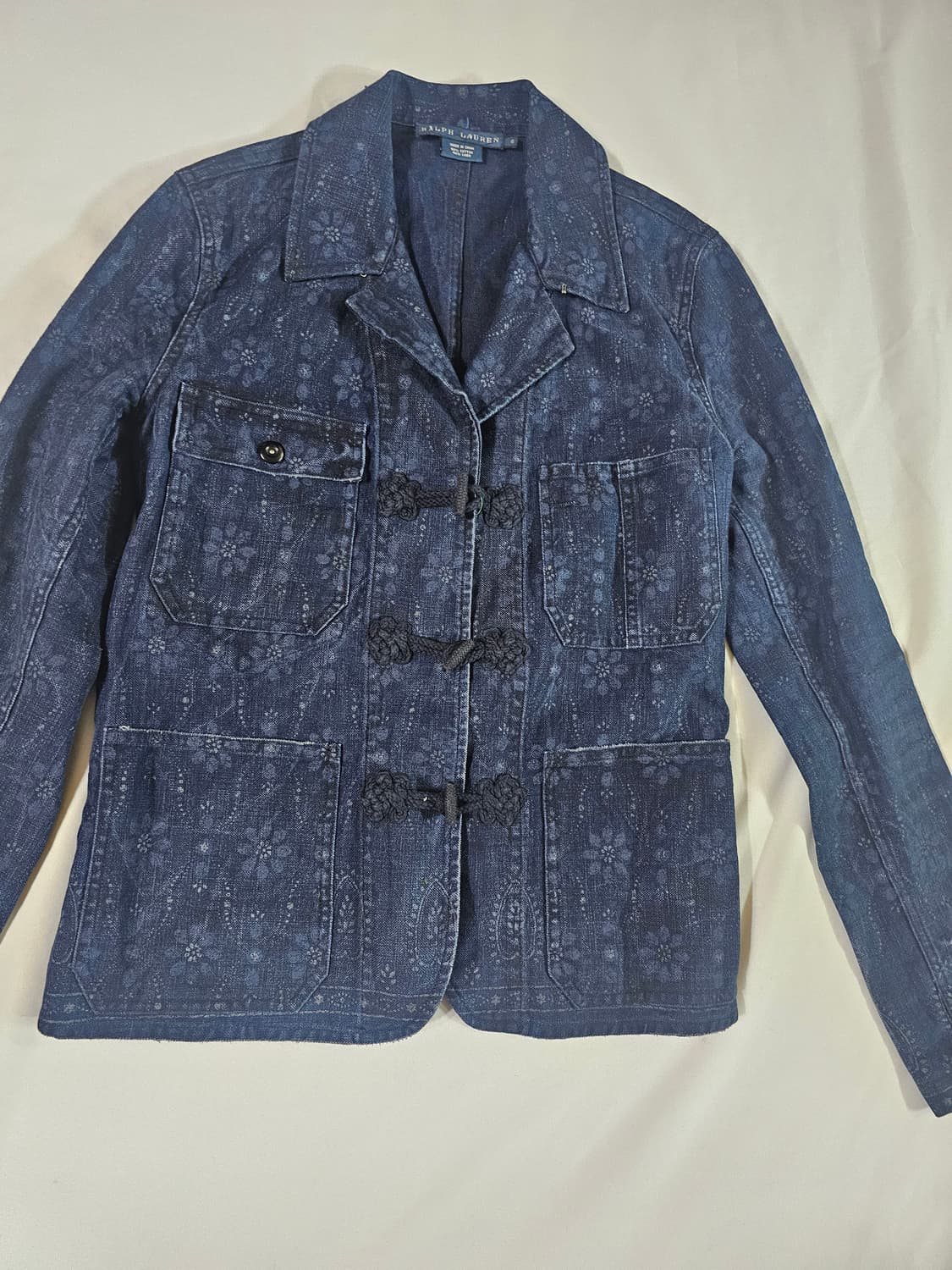 폴로 여성 랄프로렌 빈티지 플로럴 페이즐리 데님 코튼 자켓 상품이미지2