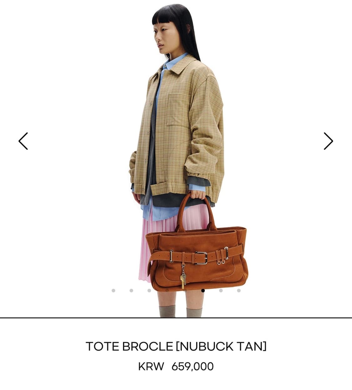 오소이 토트 브로클 누벅 탄 상품이미지5