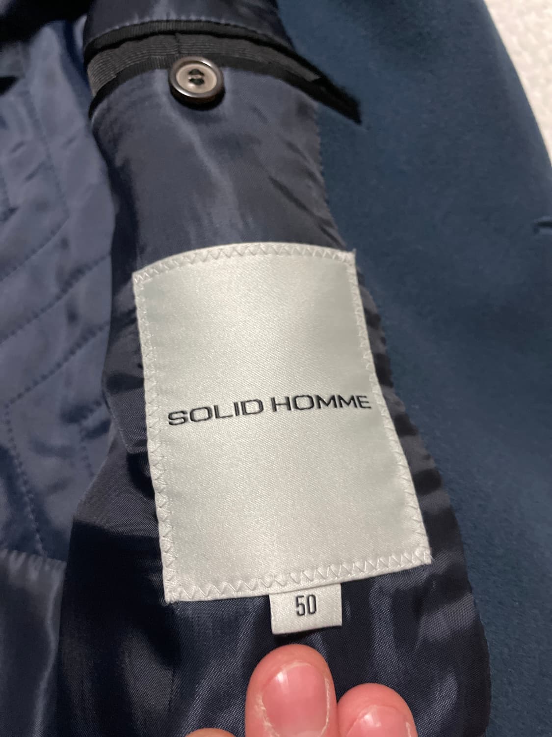 [50] SOLID HOMME 솔리드옴므 캐시미어 블렌드 코트(클리닝O) 상품이미지8