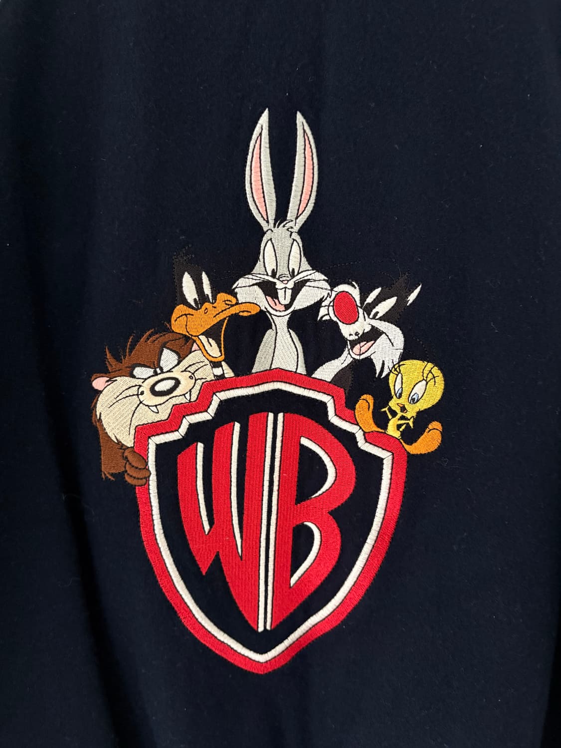 90's Warnerbros 1997 leather sleeve JK 상품이미지8