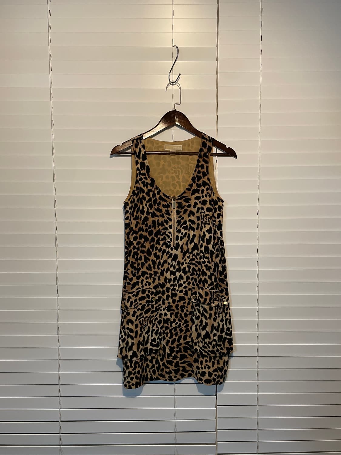 마이클코어스 레오파드 슬리브리스 원피스 상품이미지3