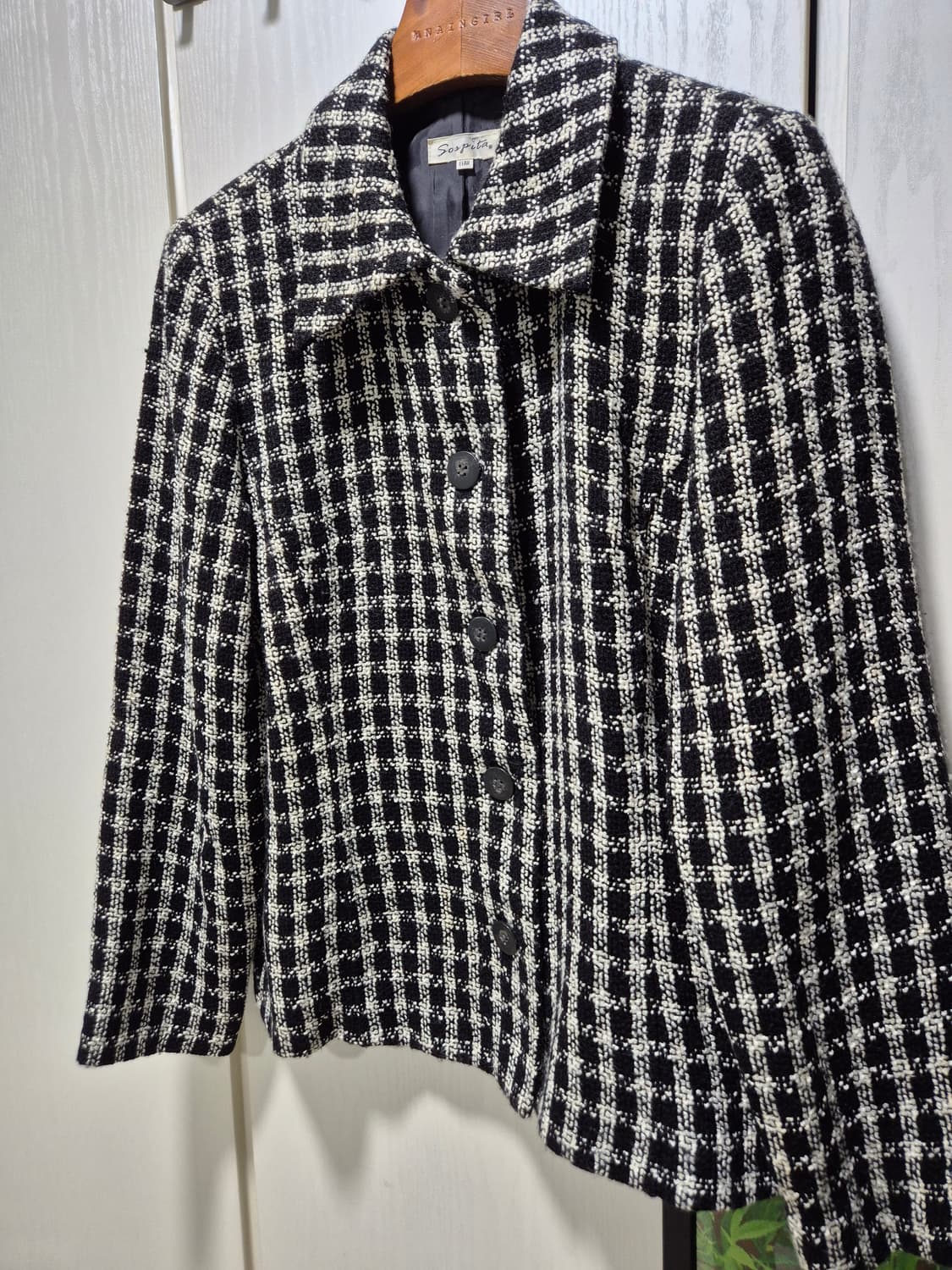 (세일)JPN 빈티지. 트위드 자켓 스커트 세트 상품이미지5