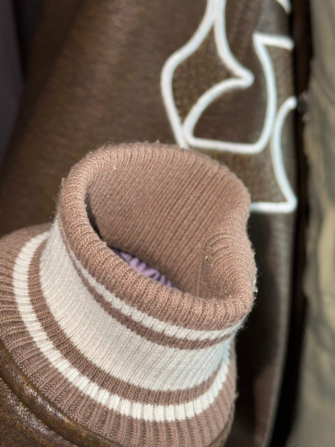 스컬프터 비건레더 스타디움자켓 바시티자켓 s사이즈 상품이미지3