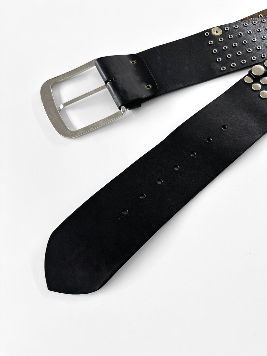 (Rare) A.F. VANDEVORST 더블 레이어 스터드 레더 벨트 상품이미지7