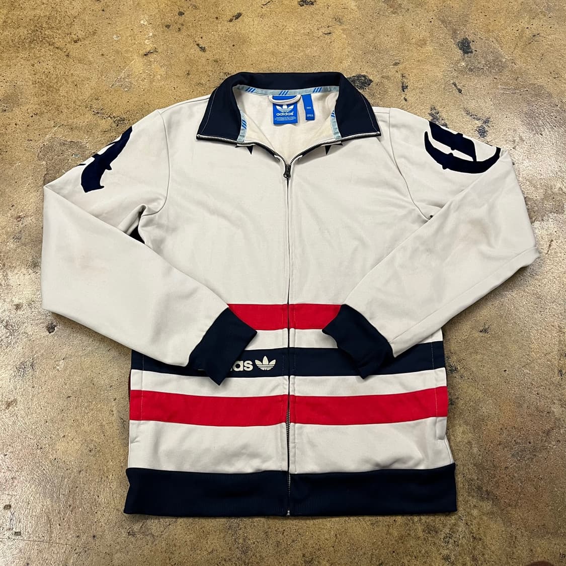 아디다스 베이지 데님 카라 스타 별 져지 트랙탑 95 상품이미지3