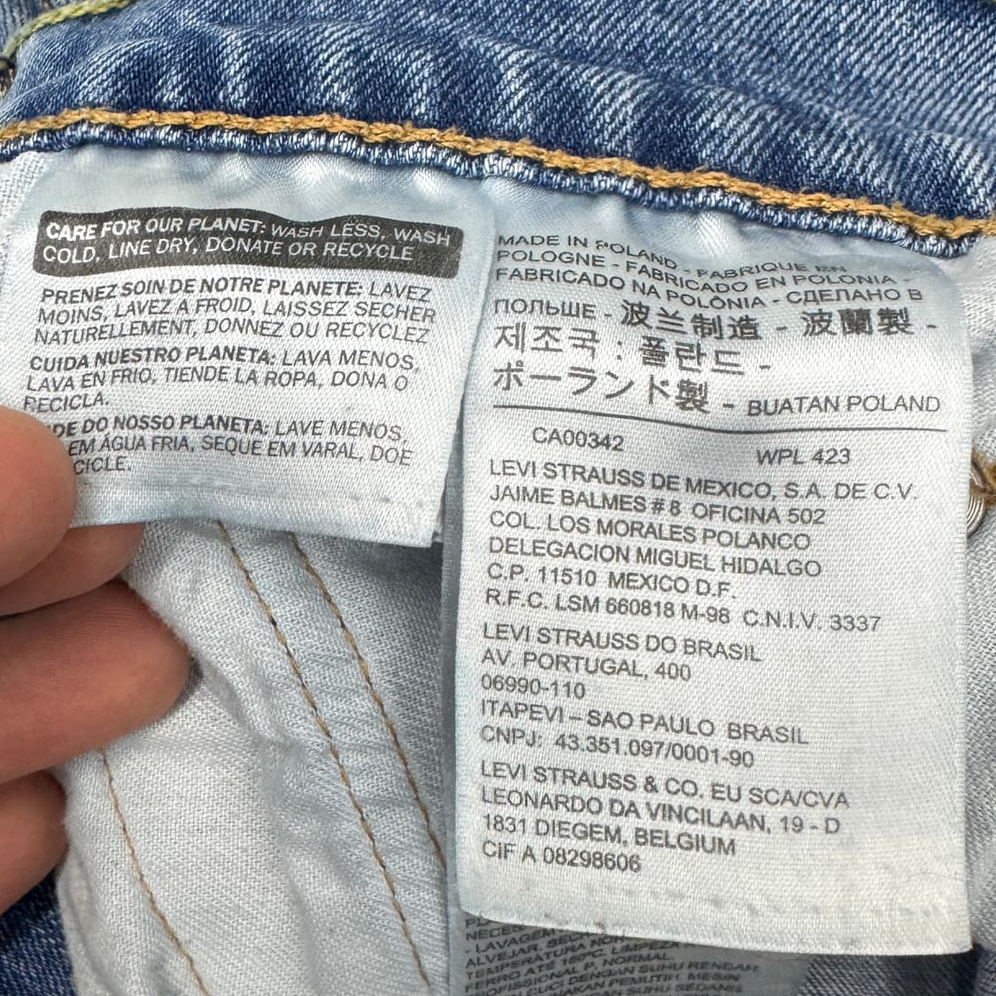 리바이스 559 새깅 워싱 스케이터 데님팬츠 상품이미지9