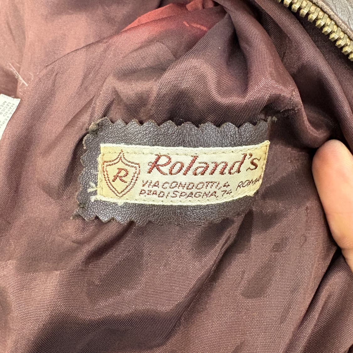 빈티지 브라운 송아지 가죽 자켓 여성M 상품이미지5