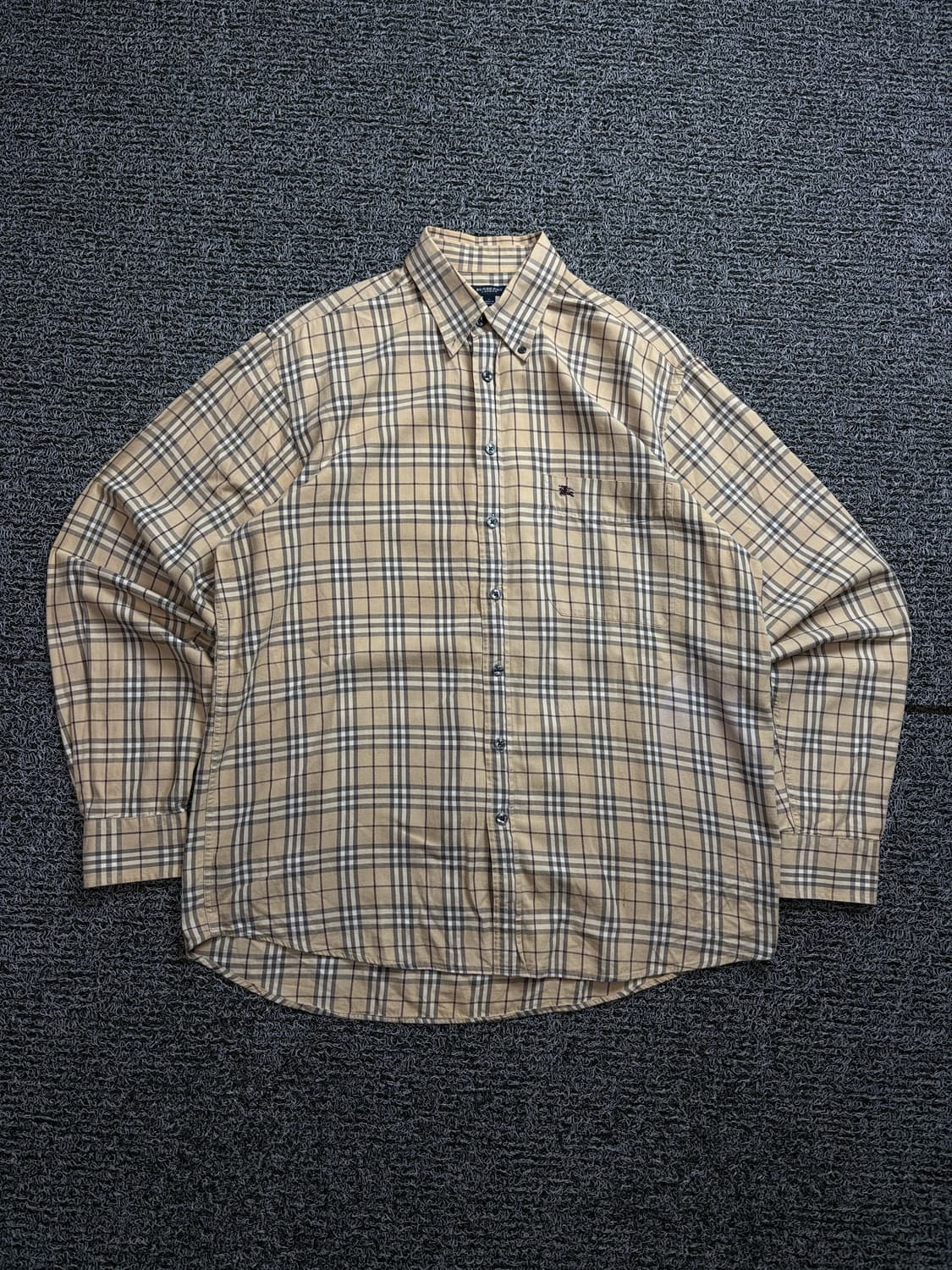 버버리 아카이브 베이지 노바체크 패턴 셔츠 2016 상품이미지2