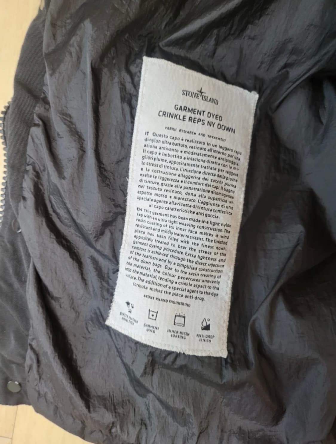 스톤아일랜드 패딩조끼 크링클랩스 베스트 상품이미지5
