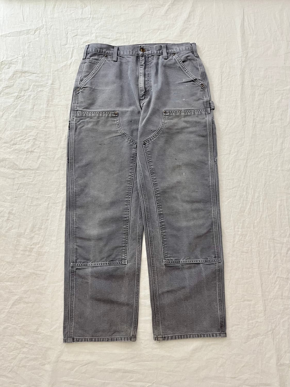 빈티지 칼하트 더블니 팬츠 GVL 덕 캔버스 카펜터 워크 팬츠 상품이미지1