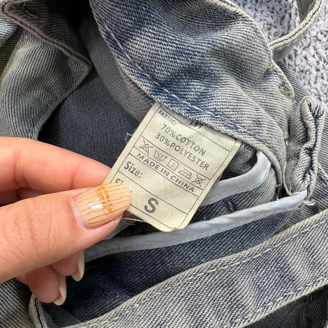 S 빈티지 워싱 카고 데님 팬츠 0413J 상품이미지3