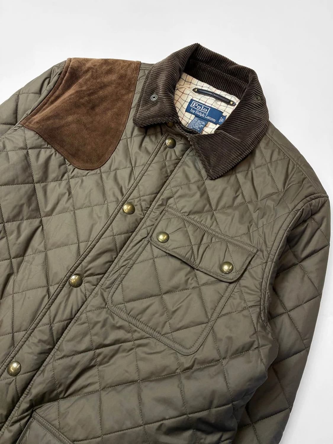 폴로 랄프로렌 클래식 캠튼 퀄팅 가죽 배색 자켓 PN5521 상품이미지2