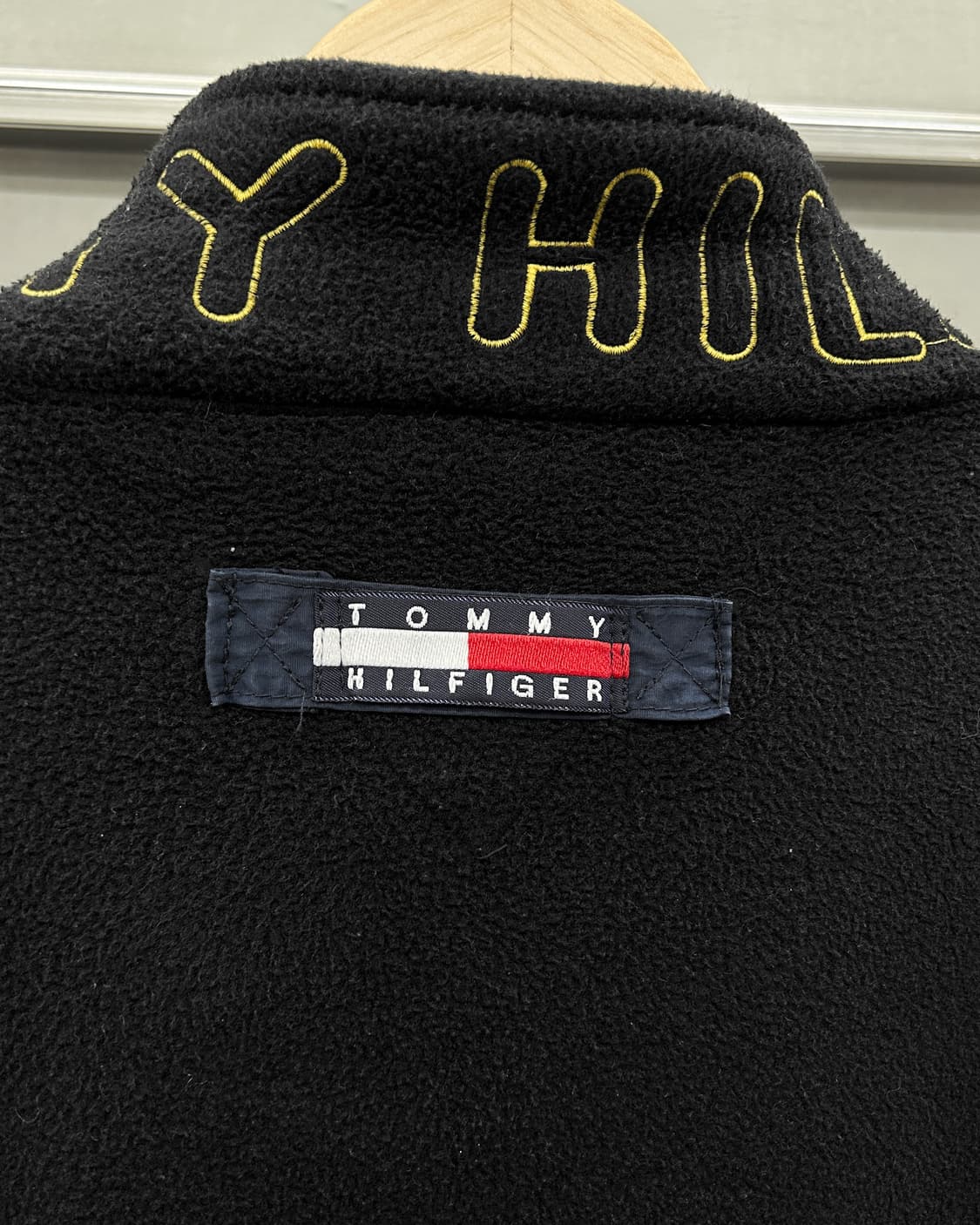 타미힐피거 90s 플래그 로고 플리스 자켓 블랙 상품이미지6